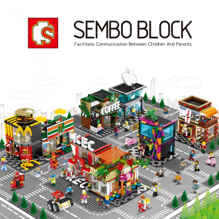 [MAINAN] SEMBO BLOCK FLORISTS SHOP 601023 - MAINAN EDUKATIF