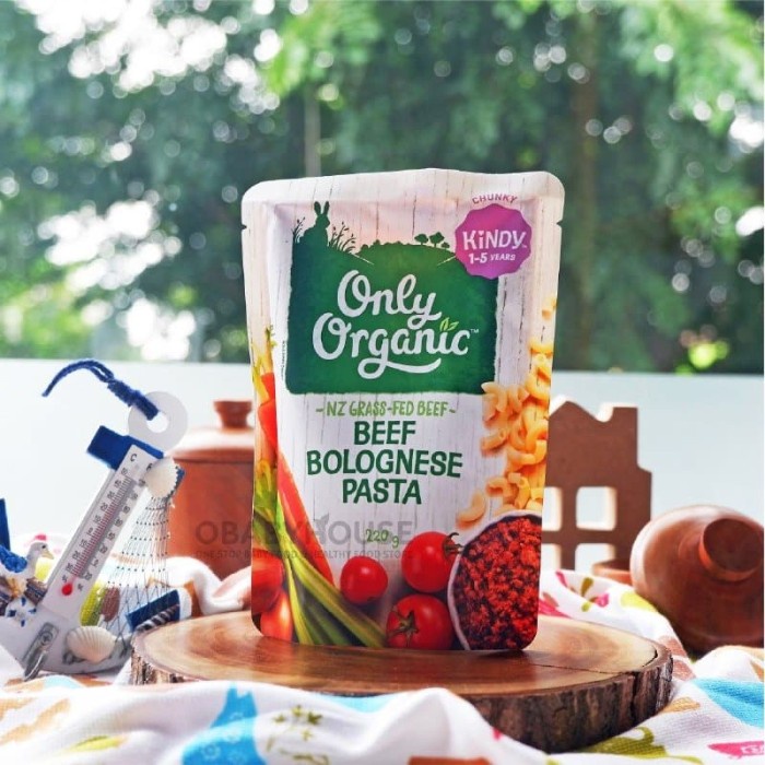 Only Organic Beef Bolognese Pasta Kindy 1-5 Years 220 G