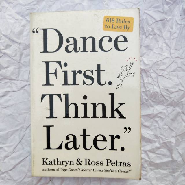 Preloved novel Bahasa Inggris Dance First, Think Later secondhand book