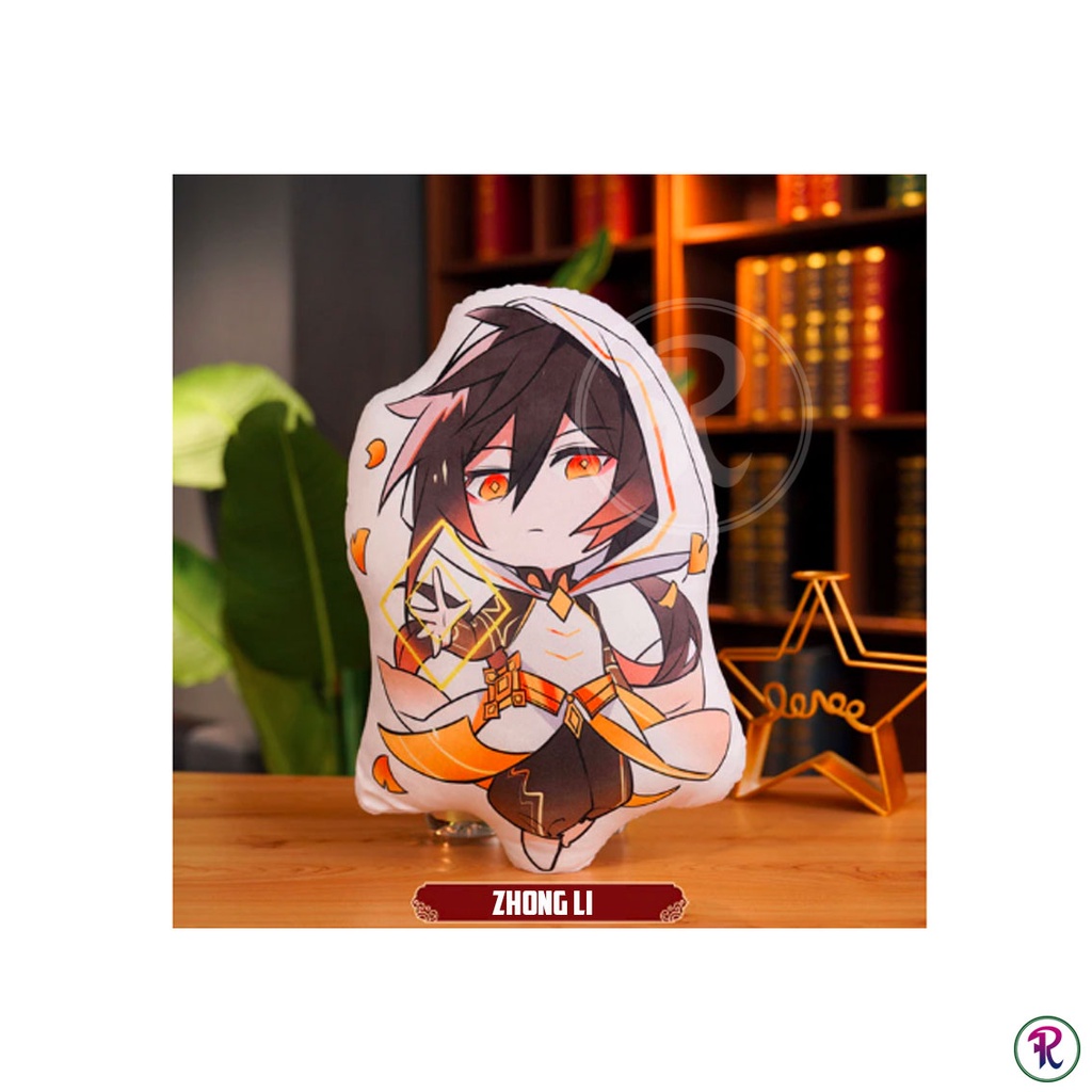 Zhong Li Zhongli Genshin Impact Plush Doll Double Side Printed 40cm