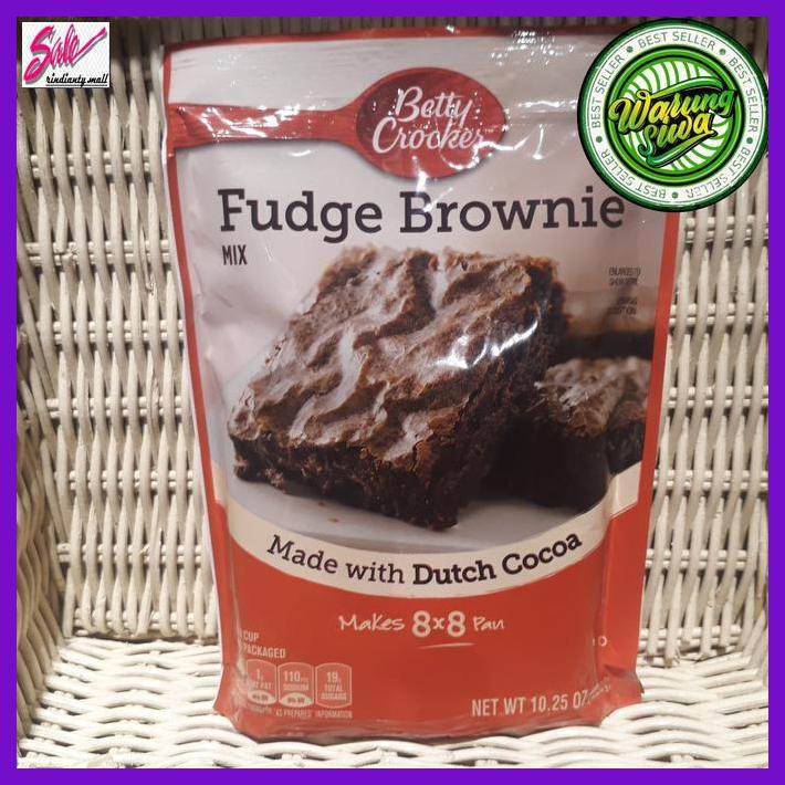 

DERPOWBAKING- BETTY CROCKERS FUDGE BROWNIES 290 GRAM -ASLIII.