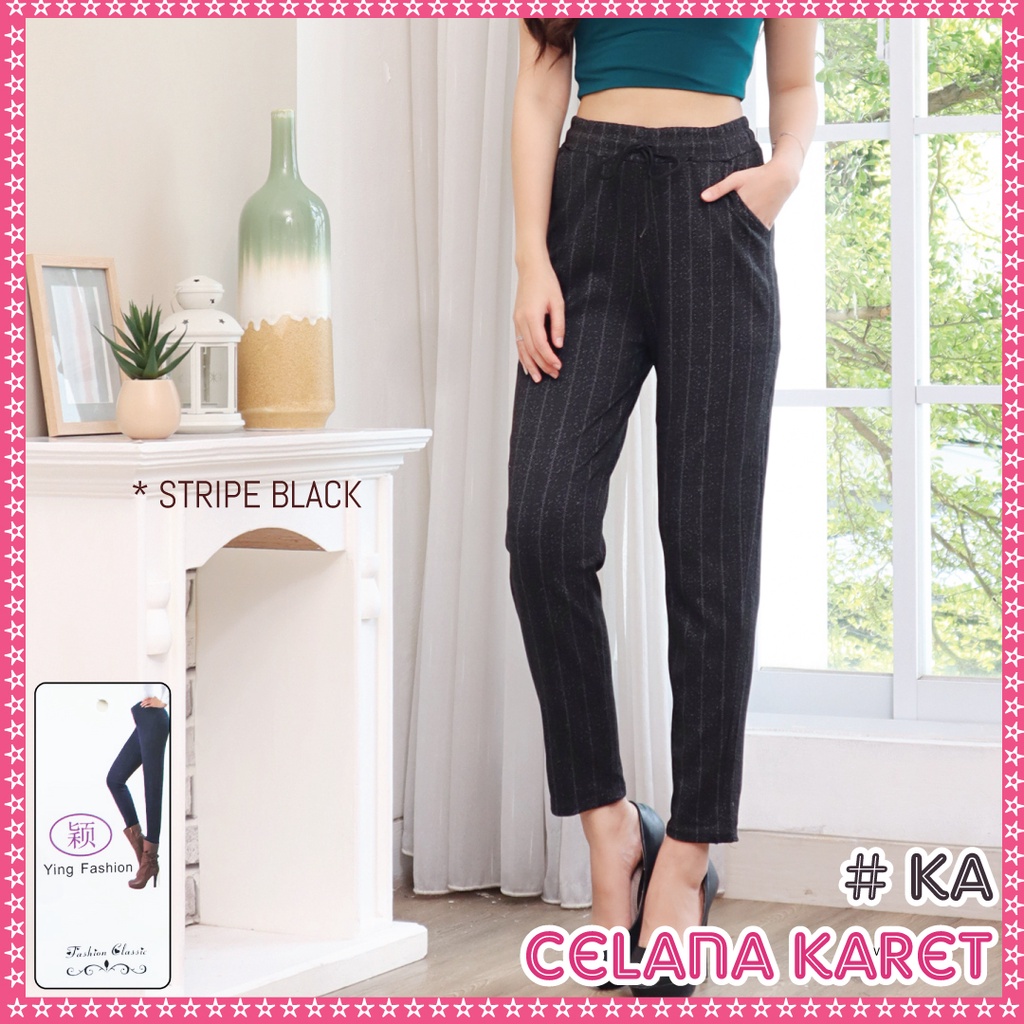 [GROSIR] Celana Karet Import / celana fashion wanita import / celana kotak wanita  / CELANA PANJANG WANITA / CELANA IMPORT / CELANA ZAHRA