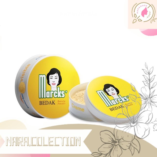 Marcks Bedak Beauty Powder Classic 20gr / 40gr | Bedak tabur refill