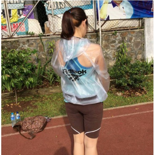 JAKET SAUNA (JAKET SAJA) BAHAN KARET EFEKTIF BAKAR LEMAK