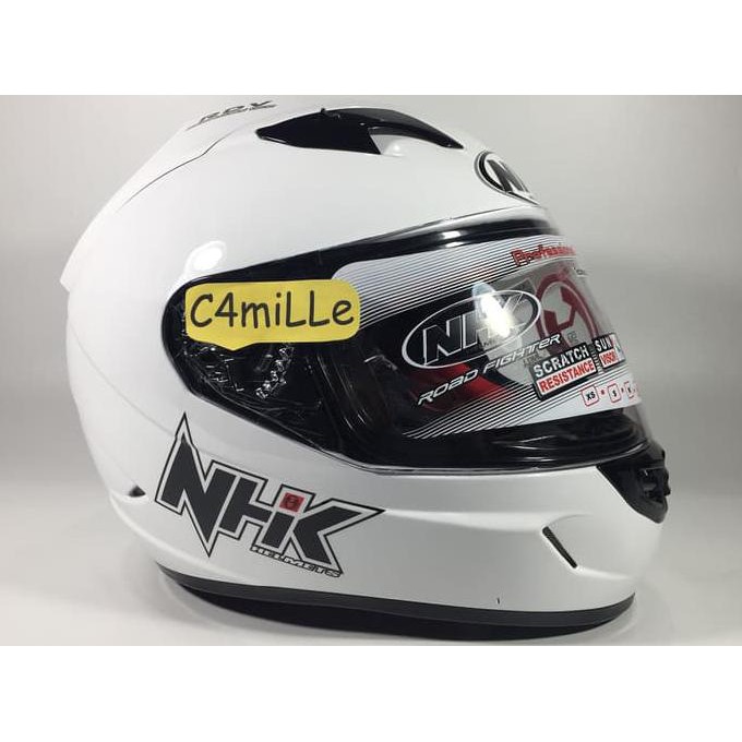 Helm NHK GP1000 white double visor