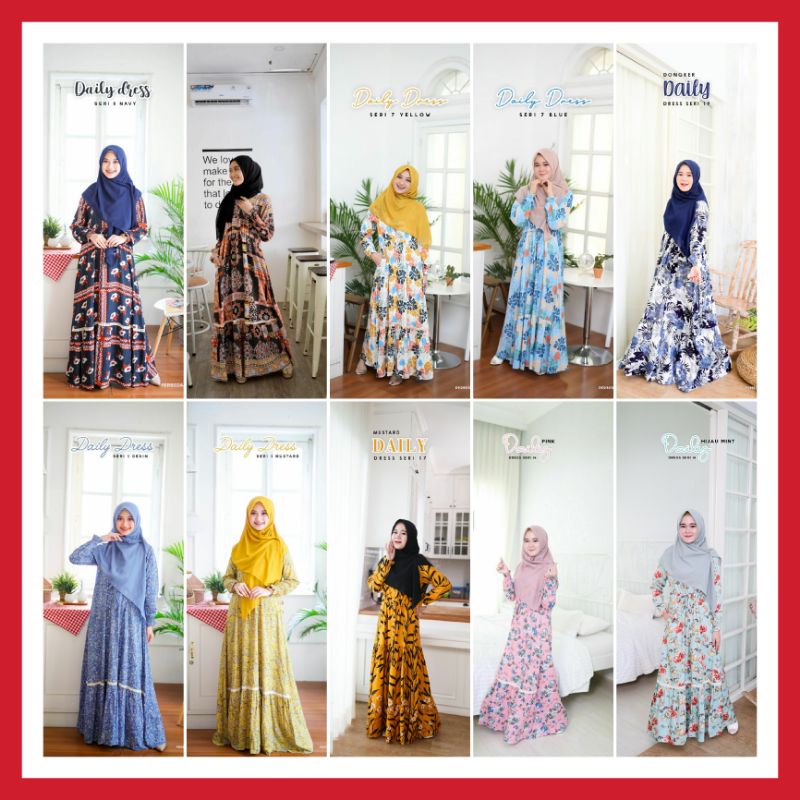 Daily Dress Motif Original By Adzkia Daily