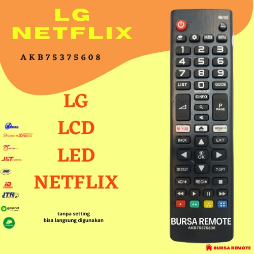 REMOT / REMOTE LG AKB75375608 / REMOTE LCD LED NETFLIX / ECER DAN GROSIR