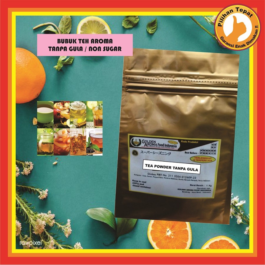 

Bubuk Teh Tanpa Gula Tea Powder Aneka Rasa 1 Kg Serbuk Teh Powder Non Sugar No Gula 1Kg Enak Murah Sehat Halal