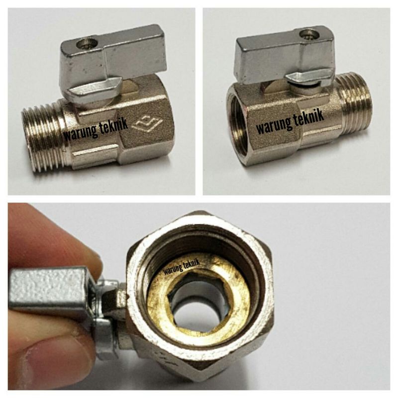 SAILING WN5311S STOP KRAN MINI BALL VALVE 1/2&quot; FM FULL KUNINGAN CHROME STAINLESS