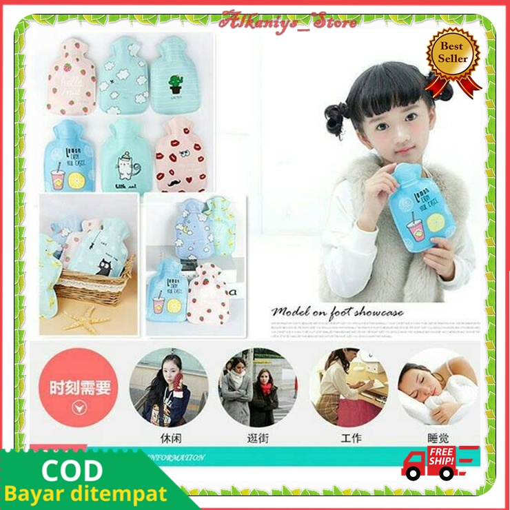 Kantong Kompres Panas Dingin Ukuran Medium 21 x 14. 5cm Besar Cover Alat Kompres Air Panas Dingin