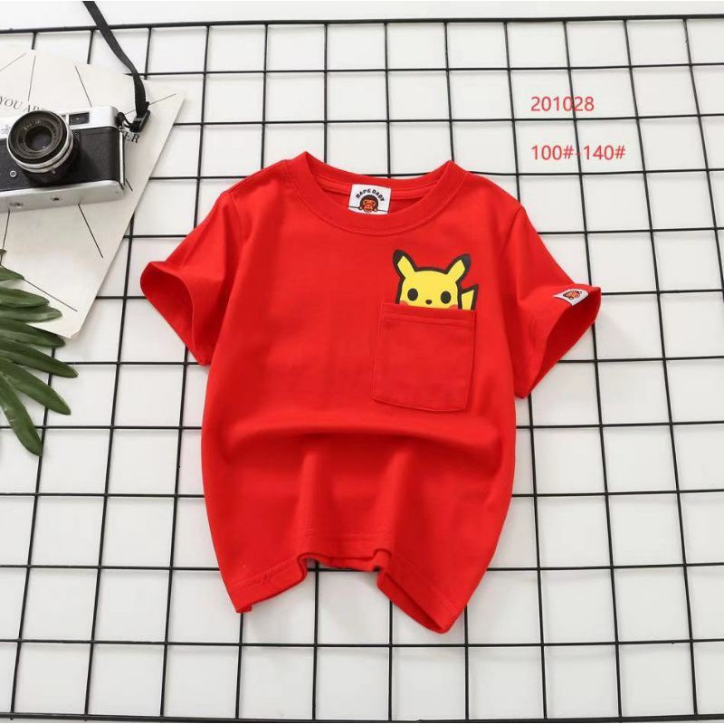 KAOS ANAK LAKI BAPE X POKEMON PREMIUM QUALITY