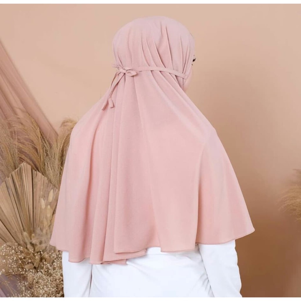 PROMO JILBAB DEWASA KERUDUNG KHIMAR POLOS INSTAN BERGO MARYAM TALI DIAMOND