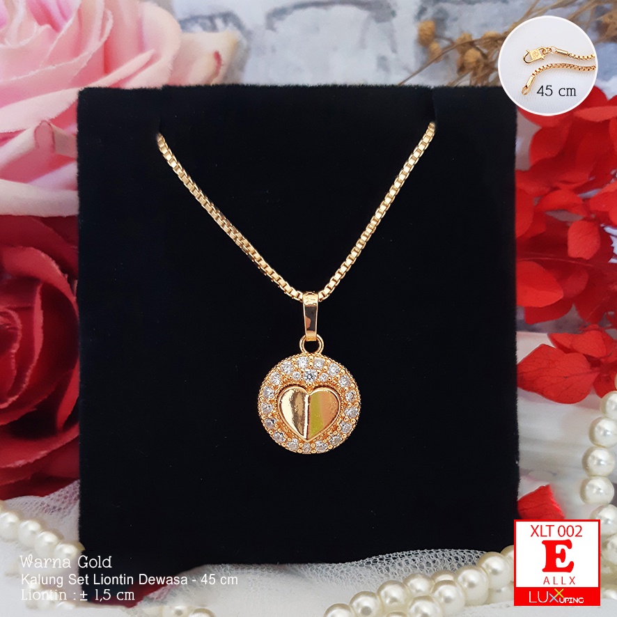 XLT 002 Kalung Itali 45 cm Set Liontin Angsa Perhiasan Kalung Xuping Murah Luxx Xuping