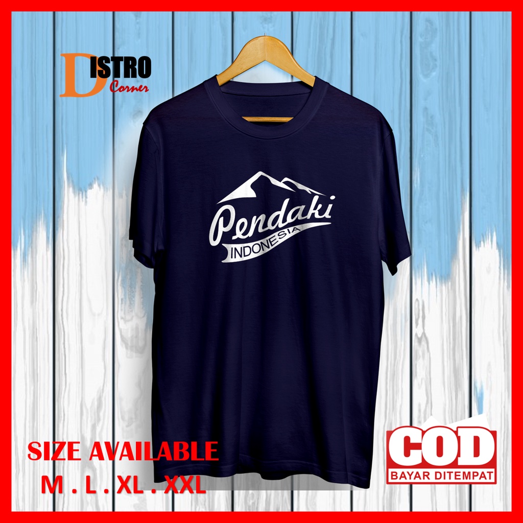 Baju T Shirt Kaos Distro Pria Cowok Original Murah Keren Terbaru Kekinian Xxl Pendaki Indonesia