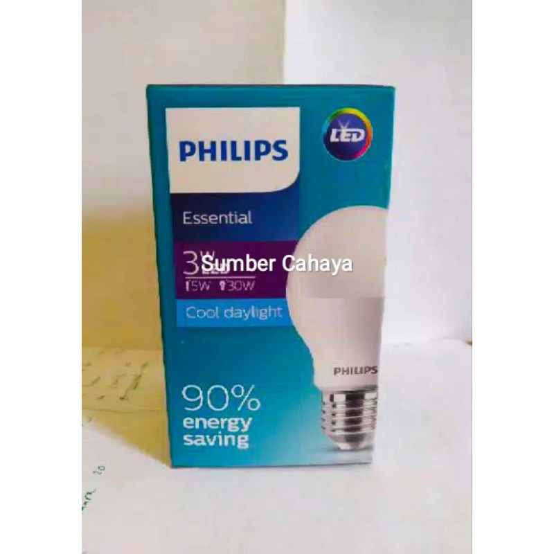 Lampu Philips LED Essentials 3w