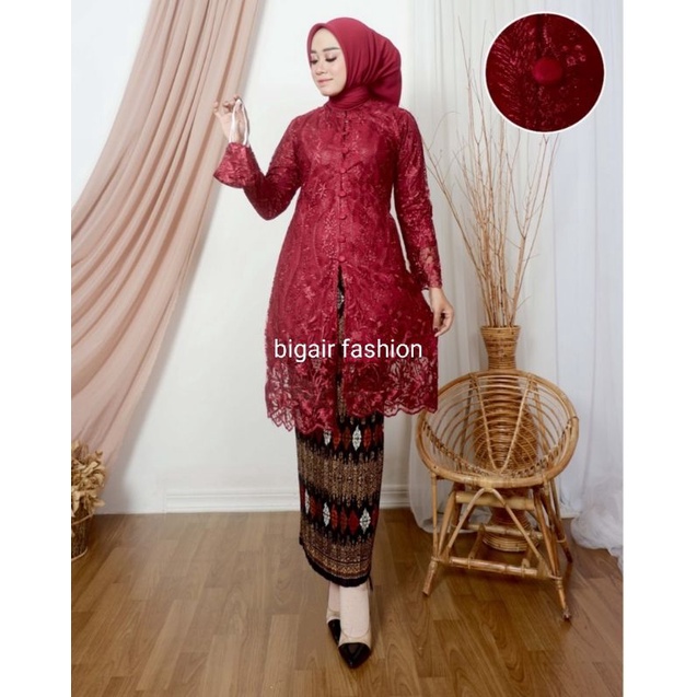 NEWS &gt;Set Kebaya Tunik Tille Kancing Busui / Tunik Brokat / Kebaya Modern / Kebaya tile / Kebaya Favorite / Batik Couple/set kebya pesta set kebaya kondangan set kebaya pesta/tunik busui/tunik modern by BA