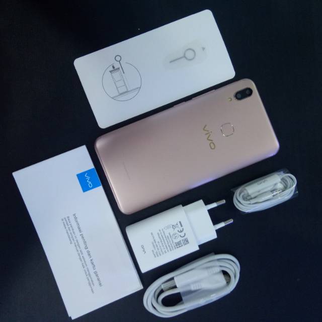 Vivo V9 gold second bekas pernah pakai