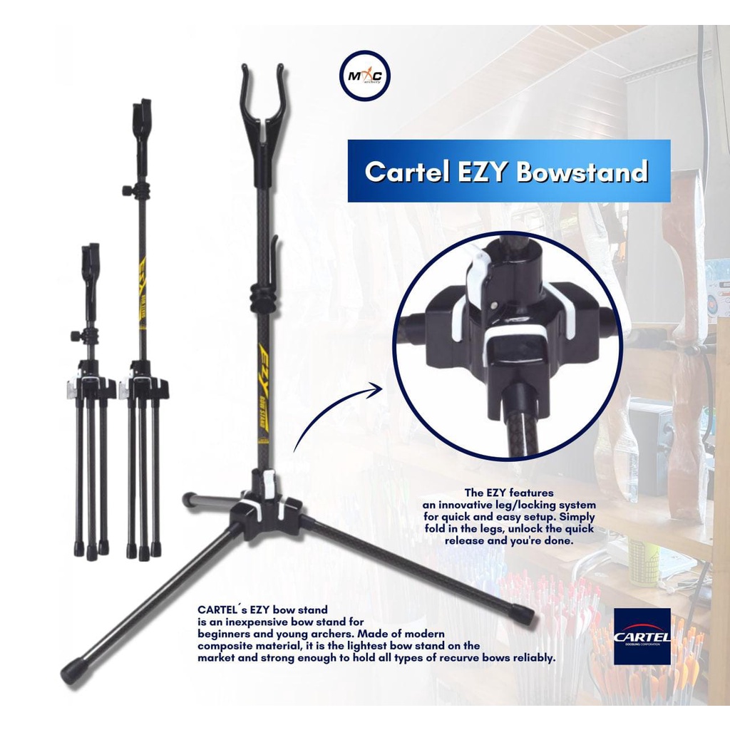 Cartel Ezy Bowstand - Bow Stand Cagrak Busur Standar Panahan anak panah riser limb string arrow bow
