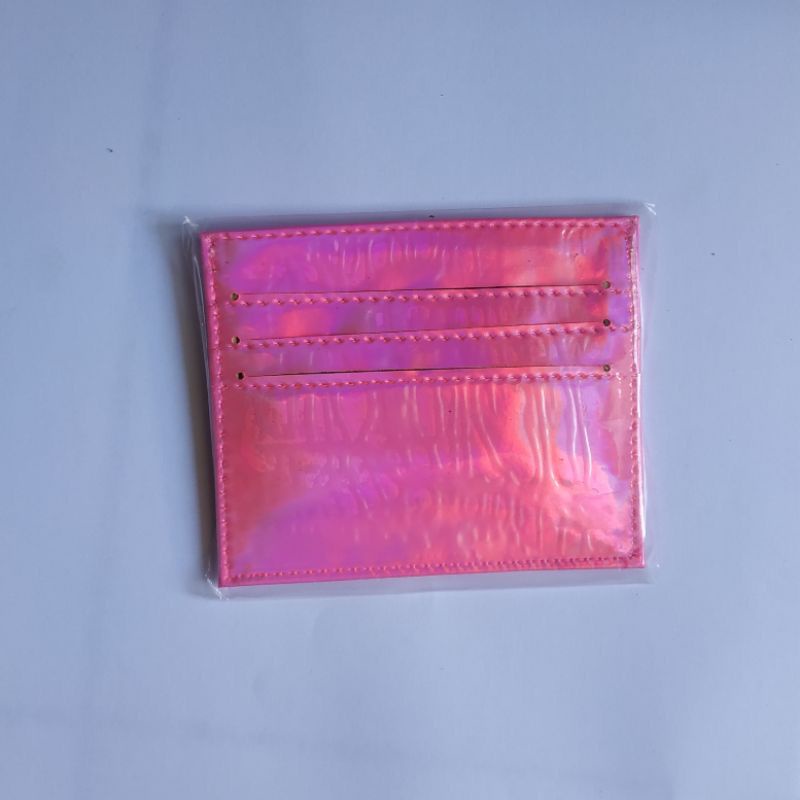 Card Holder HOLOGRAM WALLET PU Acrylic Laser Dompet Kartu ATM KTP Termurah Bisa COD Promo Shopee 11.11 Cardholder