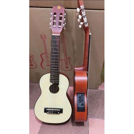 PAKET GITAR LELE / GITAR KECIL /  AKUSTIK UKULELE SENAR 6 nylon / UKULELE SENAR 6 / GITAR MINI SENAR 6 / GUITARLELE GITAR UKULELE  // GITAR LELE SENAR 6 / GARANSI PENGIRIMAN