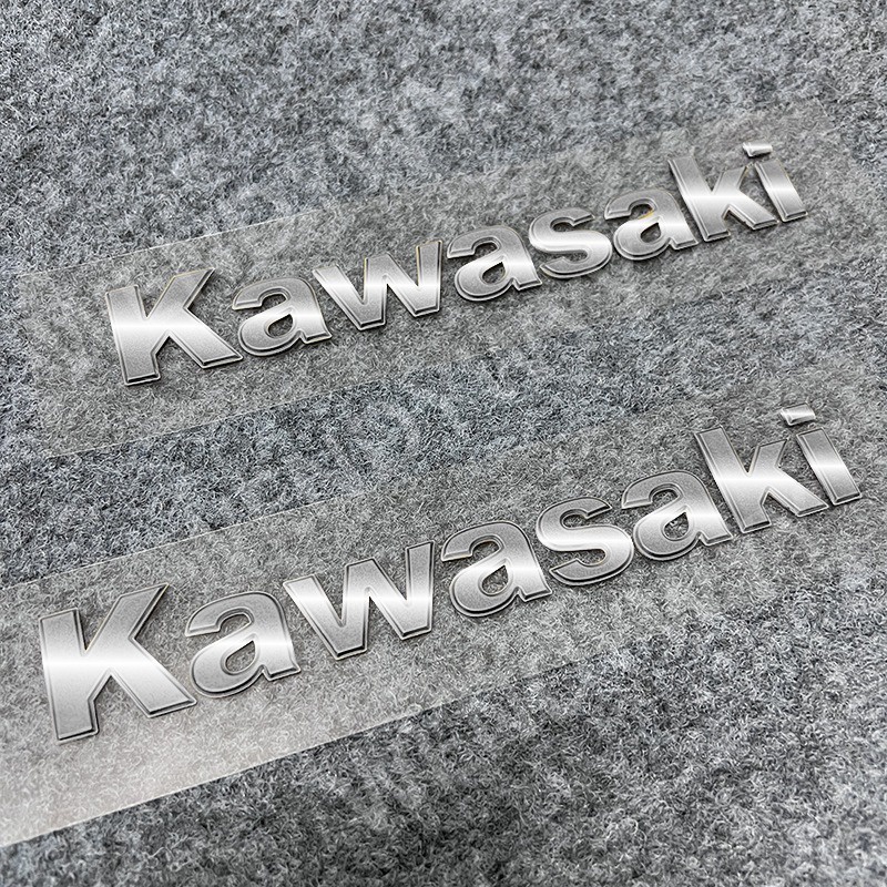 Stiker Emblem Badge Timbul Huruf KAWASAKI 3D Untuk Dekorasi Roda Tanki Motor Ninja 400