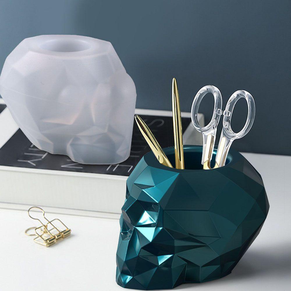 R-flower Pen Holder Cetakan Ornamen Silikon 3D Stereo Crystal Epoxy Mould