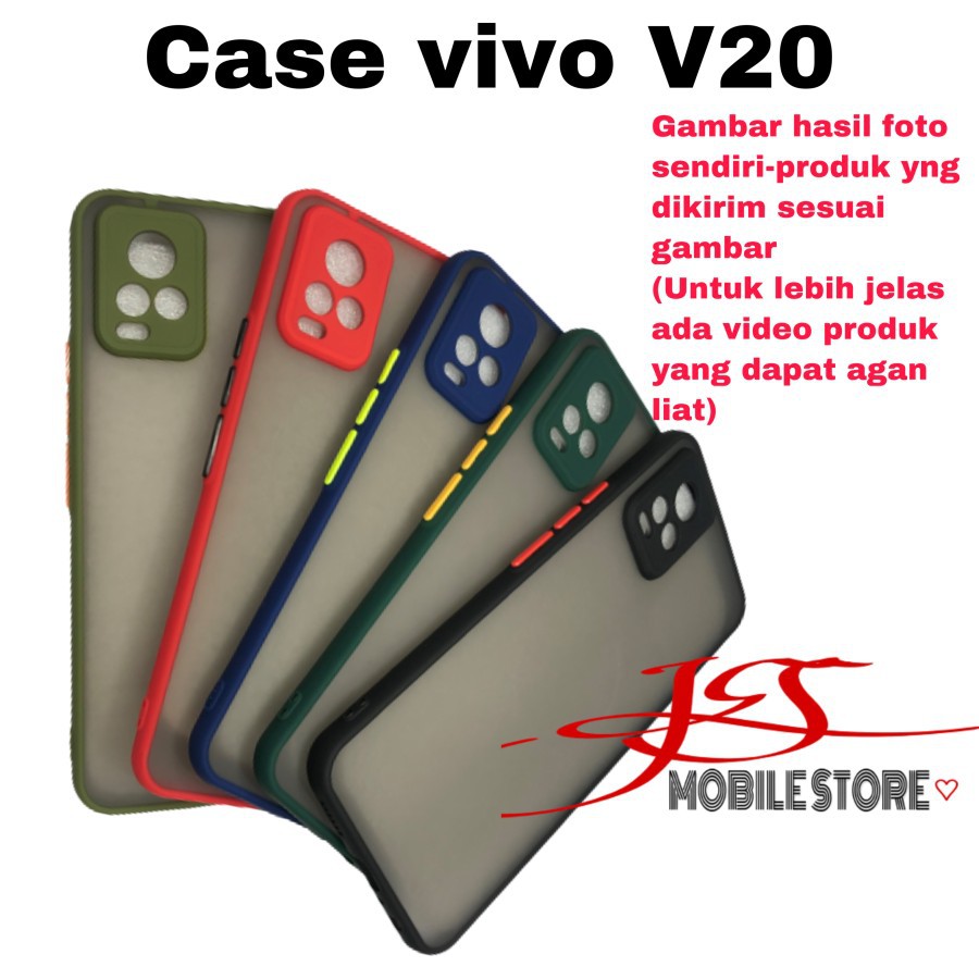 case vivo v20 - silikon vivo v20 - hardcase vivo v20 kualitas premium