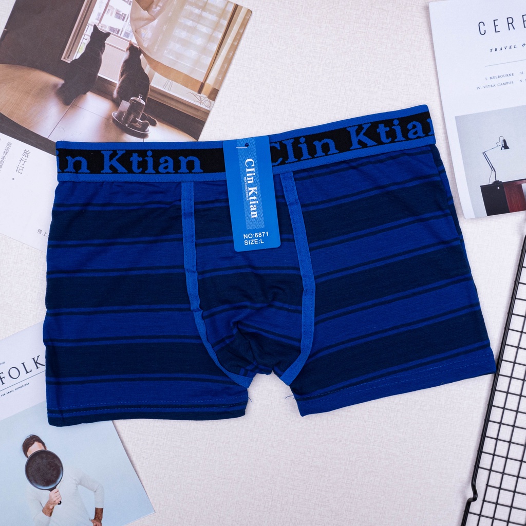 BEE - Celana Dalam Boxer Pria Underwear Man Sempak Cowok Celana Kolor Pendek 6871 Clinktian