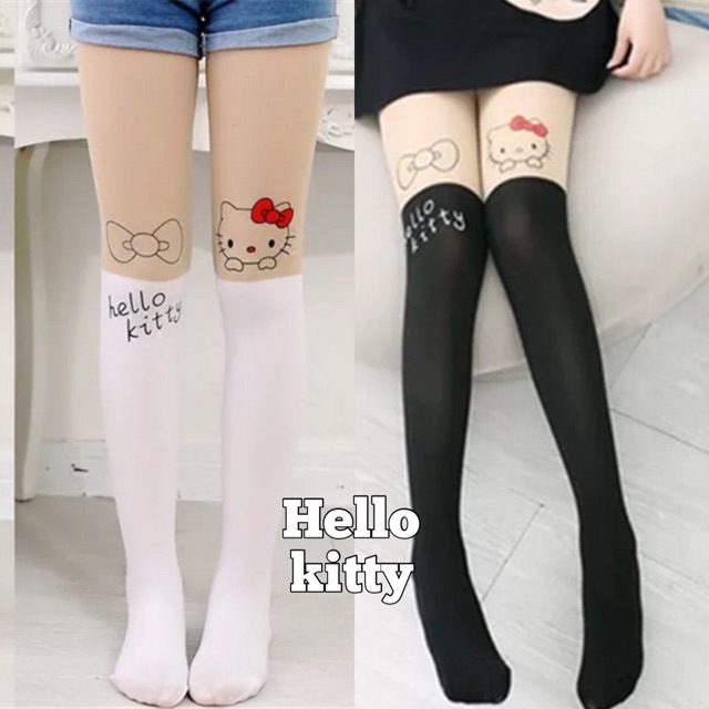 KITTY TATTOO STOCKING / kaos kaki anak perempuan keren