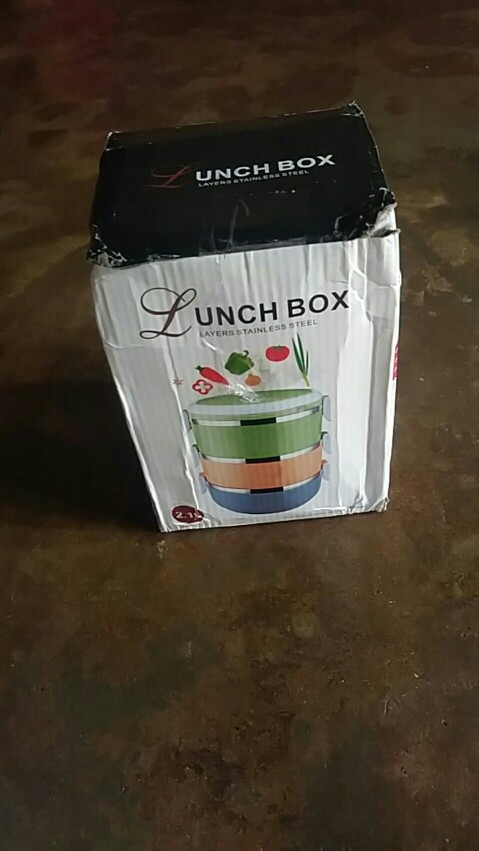Rantang Panci 3 Susun Stainless Plastik Tempat Bekal Makan Anti Tumpah Peralatan Dapur Rumah Tangga