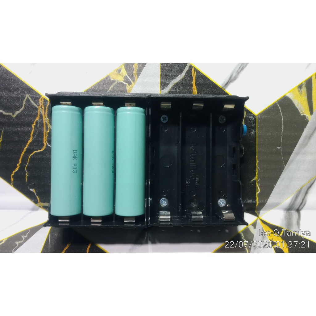 Mini UPS 12v Battery External 6 Slot + Adaptor 12v 5A