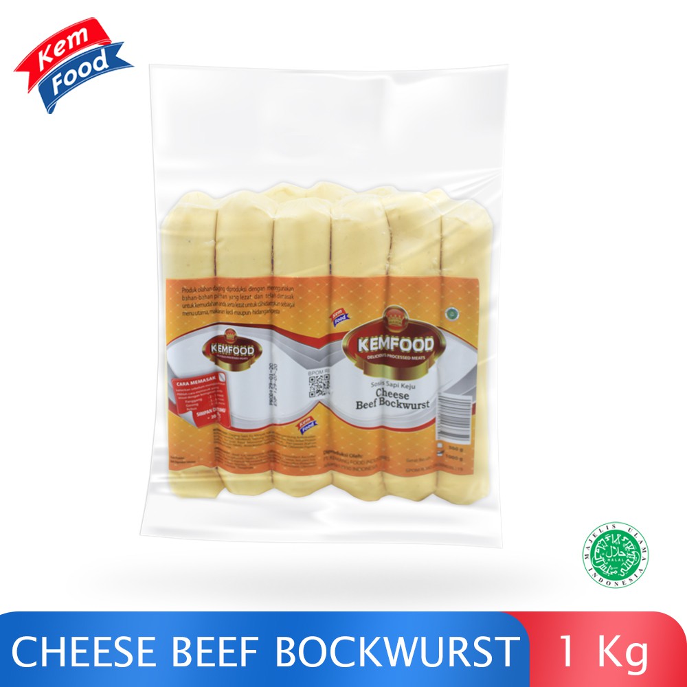 

Kemfood Sosis Sapi Keju Bockwurst 1kg