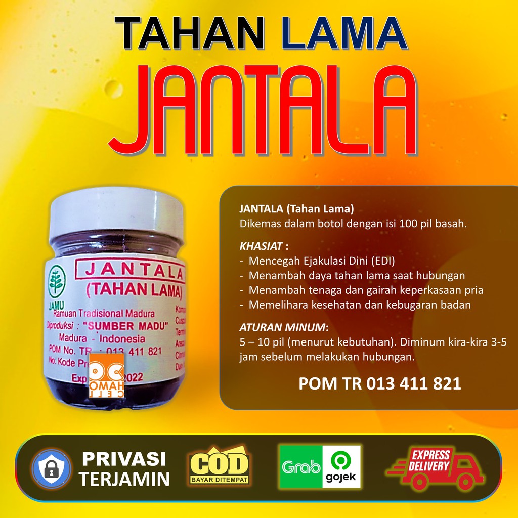 JANTALA SUPER PRIA Jamu Obat Kuat Pria Tahan Lama Asli PENAMBAH STAMINA PRIA Ori Ejakulasi Dini Madu