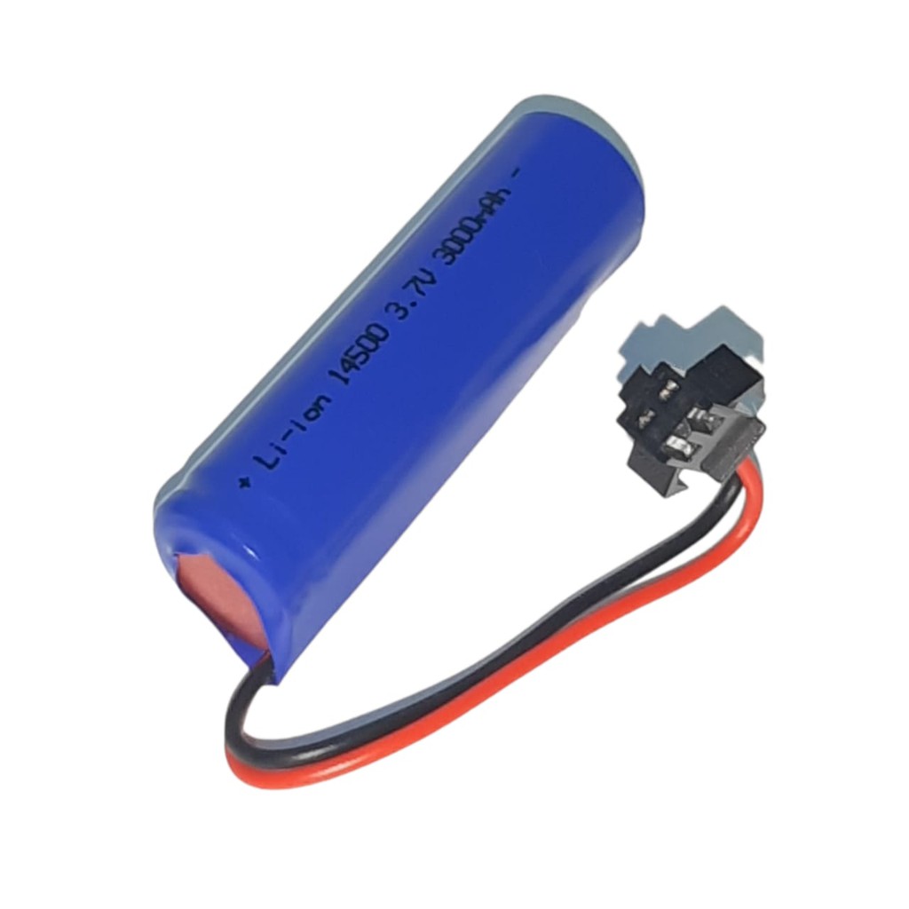 Termurah !!! Baterai Cas/Charger RC 14500 Li-ion 3.7volt-3000mAh Socket Hitam