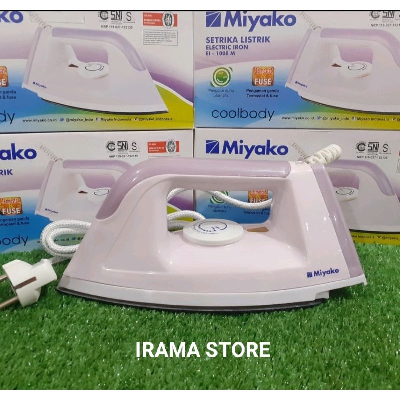 Setrika Miyako El-1008 M Electric Iron Miyako EI 1008 M EI-1008M Gosokan Baju