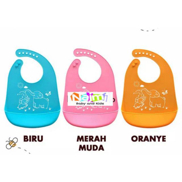 SLABBER SILIKON Slaber Bib Bayi Bahan karet | Slabber wadah alas makan celemek baby