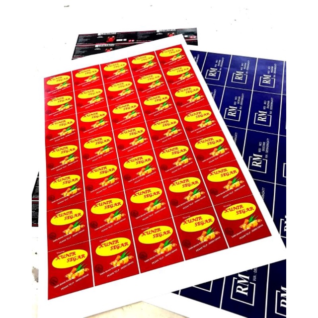

cetak stiker bontak folio/f4 matte/doff