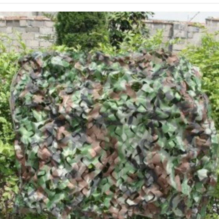 Tenda Jaring Kamuflase Camping Militer Camouflage Net 2x3m -Camouflage