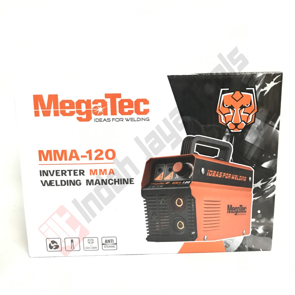 MEGATEC MMA-120 Mesin Las Listrik 900 Watt Inverter Travo