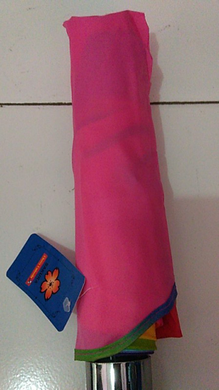 Payung Lipat Pelangi Rainbow 8 Jari Magic Umbrella Grade A | Free Bubble Wrap