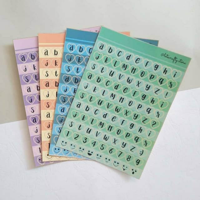 

STIKER HURUF ALPHABET LOVE