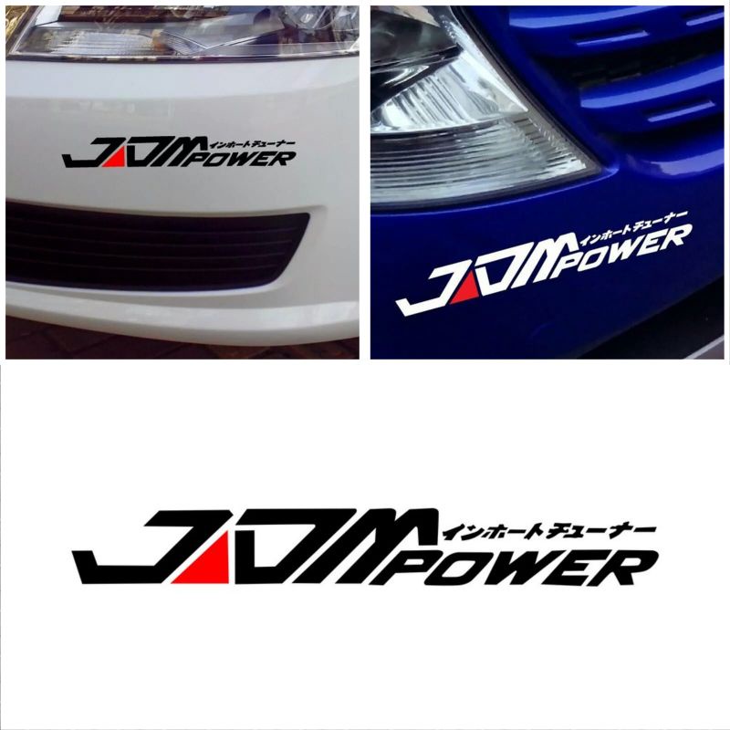 STICKER JDM POWER JAPAN STICKER MOTOR MOBIL CUTTING