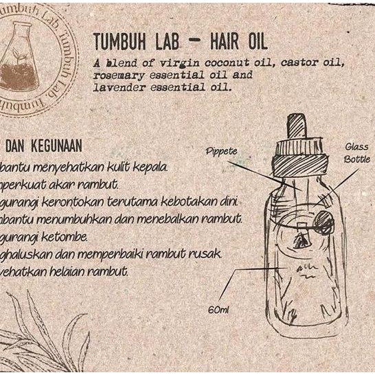 ✥ Tumbuhlab Hair Oil Original ✤
