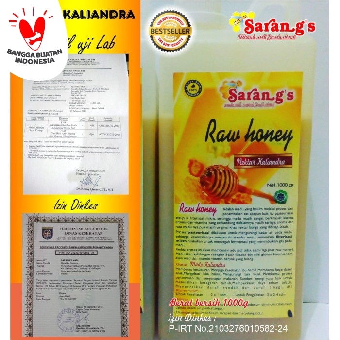 

madu- madu kaliandra 1 kg -madu.