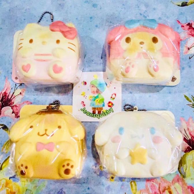 SQUISHY SANRIO CHIGIRI BREAD RARE LICENSED ORIGINAL ---Terbaru---
