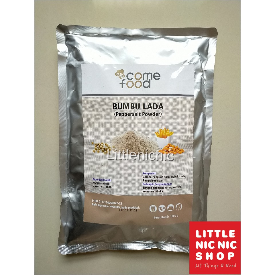 

Come Food Bumbu Tabur Lada garam Peppersalt powder seasoning