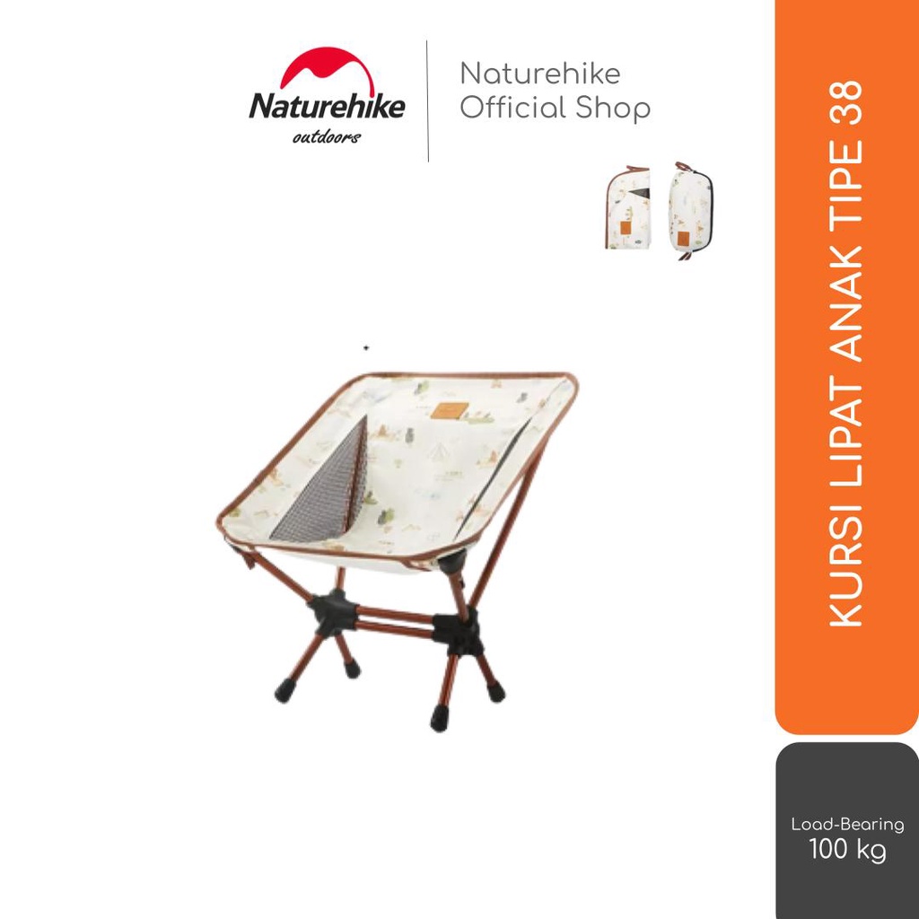 KURSI LIPAT PORTABLE CAMPING OUTDOOR NATUREHIKE CNH22JU008 TIPE 38
