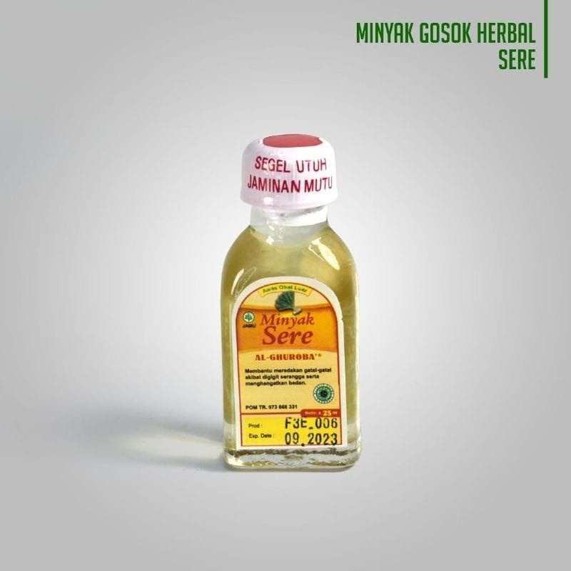 Minyak Sere - Sereh Asli Murni Al Ghuroba 25ml - Minyak Oles Sere