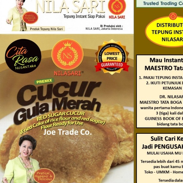 

NEW Tepung Cucur Gula Merah 300 gr Instant Premix Nilasari