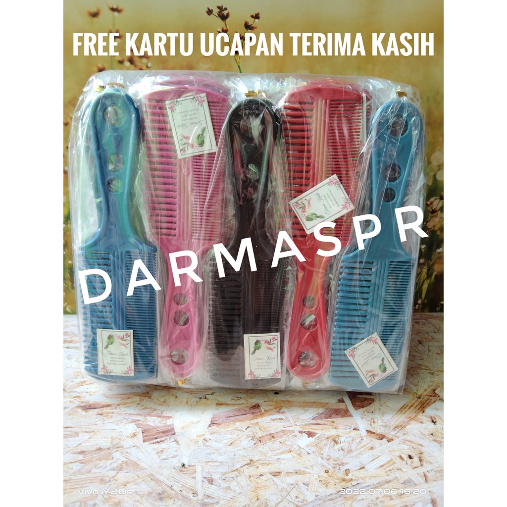 Souvenir Pernikahan Sisir bolak balik besar kemas plastik GRATIS KARTU UCAPAN Souvenir Pernikahan Unik Souvenir Ulang Tahun